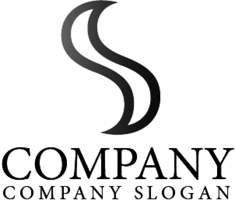 画像4: S・湯気・曲線・アルファベット・グラデーション・ロゴ・マークデザイン2430 (4)