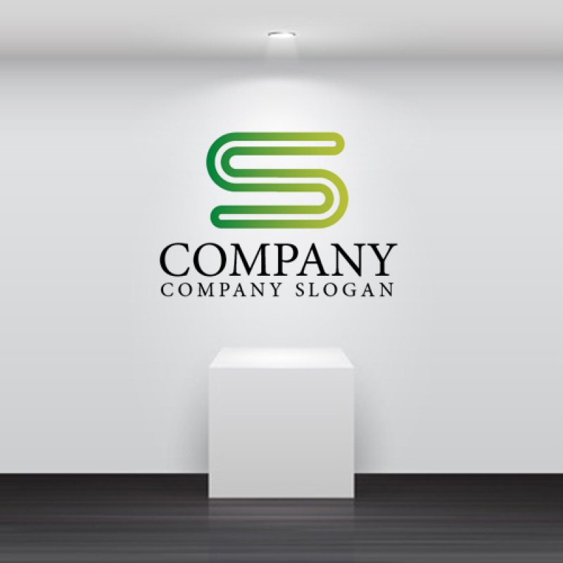 画像2: S・線・パイプ・グラデーション・アルファベット・ロゴ・マークデザイン2431 (2)