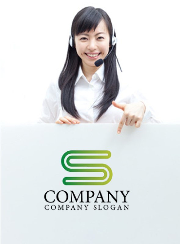 画像3: S・線・パイプ・グラデーション・アルファベット・ロゴ・マークデザイン2431 (3)