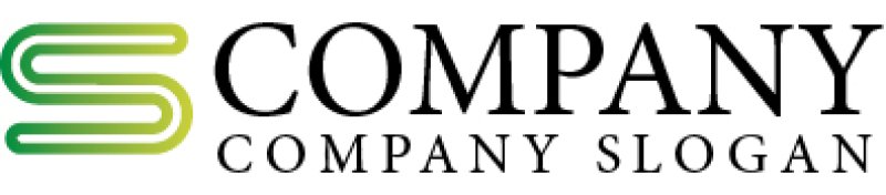 画像4: S・線・パイプ・グラデーション・アルファベット・ロゴ・マークデザイン2431 (4)