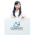 画像3: A・三角・山・人・上昇・アルファベット・グラデーション・ロゴ・マークデザイン2438