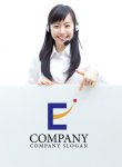 画像3: E・曲線・上昇・アルファベット・ロゴ・マークデザイン2442 (3)