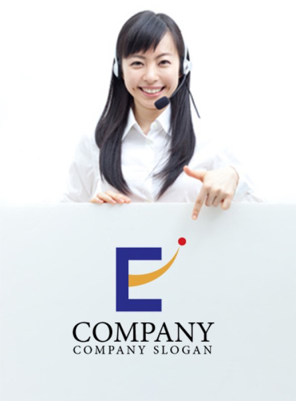 画像3: E・曲線・上昇・アルファベット・ロゴ・マークデザイン2442 (3)