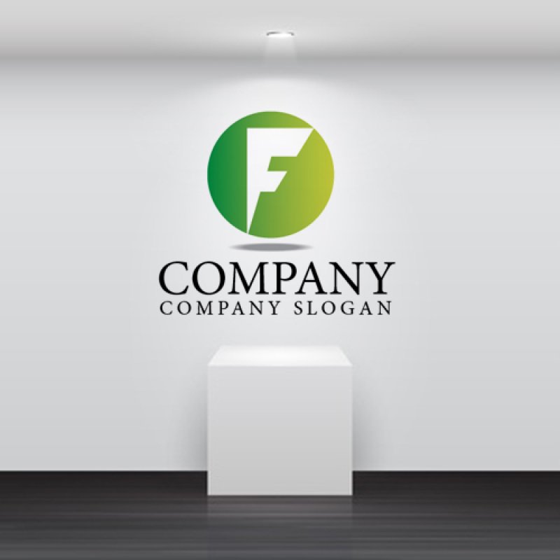 画像2: F・輪・拡大・グラデーション・アルファベット・ロゴ・マークデザイン2447 (2)