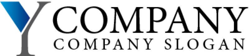 画像5: Y・V・グラス・アルファベット・グラデーション・ロゴ・マークデザイン2457 (5)