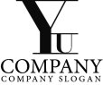 画像4: Y・U・シンプル・線・アルファベット・ロゴ・マークデザイン2459 (4)