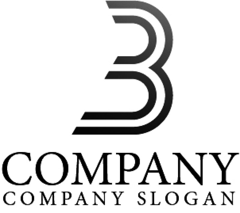 画像4: B・線・道・アルファベット・グラデーション・ロゴ・マークデザイン2469 (4)