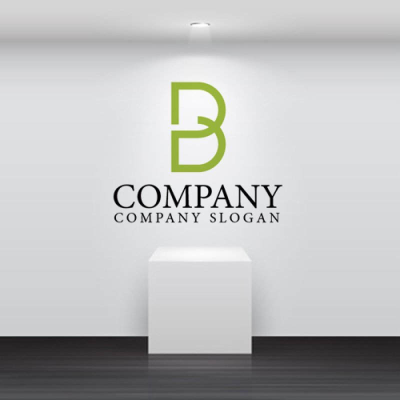 画像2: P・B・線・輪・アルファベット・ロゴ・マークデザイン2471 (2)