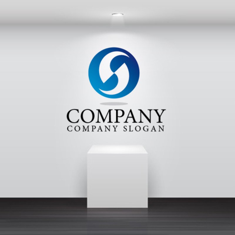 画像2: S・輪・曲線・回転・アルファベット・グラデーション・ロゴ・マークデザイン2494 (2)