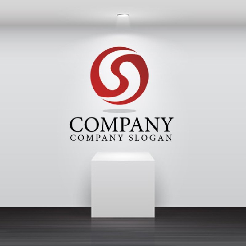 画像2: S・曲線・球・対象・グラデーション・アルファベット・ロゴ・マークデザイン2496 (2)