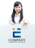 画像3: E・人・継続・アルファベット・グラデーション・ロゴ・マークデザイン2532 (3)