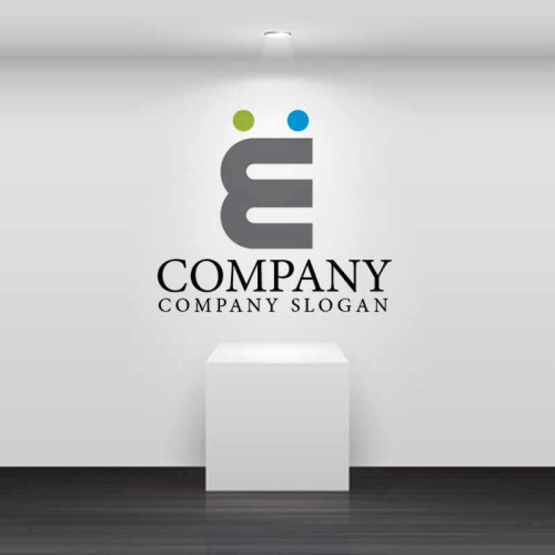 画像2: E・人・アルファベット・共有・ロゴ・マークデザイン2534 (2)
