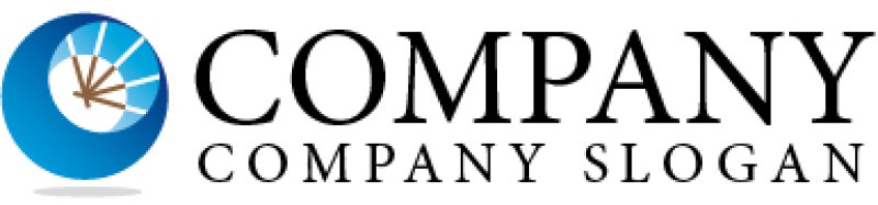 画像5: O・曲線・扇・アルファベット・グラデーション・ロゴ・マークデザイン2537 (5)