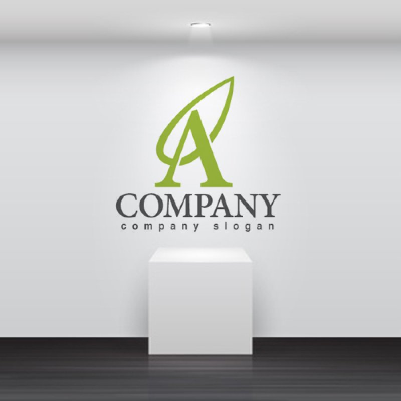 画像2: A・葉・上昇・輪・アルファベット・ロゴ・マークデザイン2553 (2)