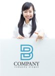 画像3: B・線・シンプル・アルファベット・ロゴ・マークデザイン2554 (3)