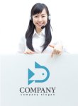 画像3: D・魚・三角・前進・アルファベット・ロゴ・マークデザイン2559 (3)