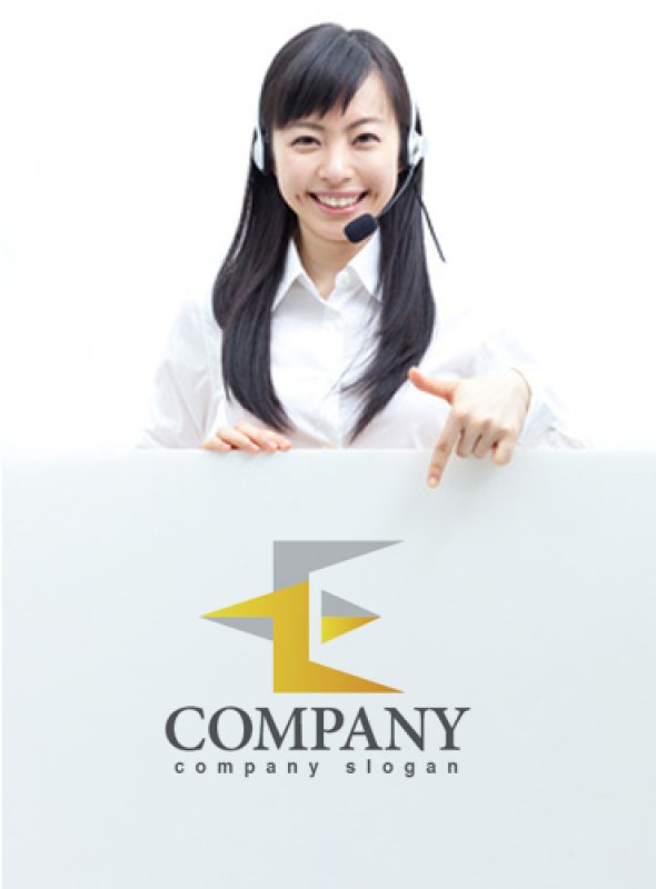 画像3: E・三角・イナズマ・くさび・アルファベット・ロゴ・マークデザイン2563 (3)