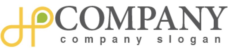 画像5: H・P・線・つながり・アルファベット・ロゴ・マークデザイン2569 (5)