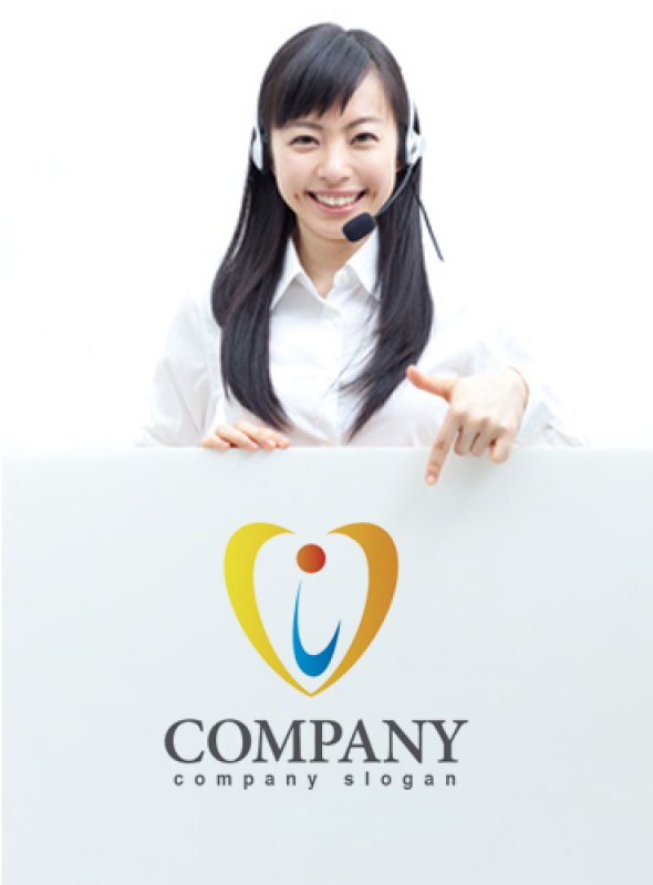 画像3: i・ハート・曲線・人・アルファベット・ロゴ・マークデザイン2571 (3)