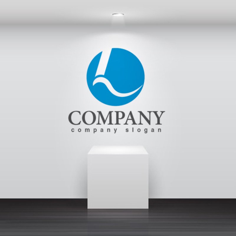 画像2: L・輪・シンプル・曲線・アルファベット・ロゴ・マークデザイン2577 (2)