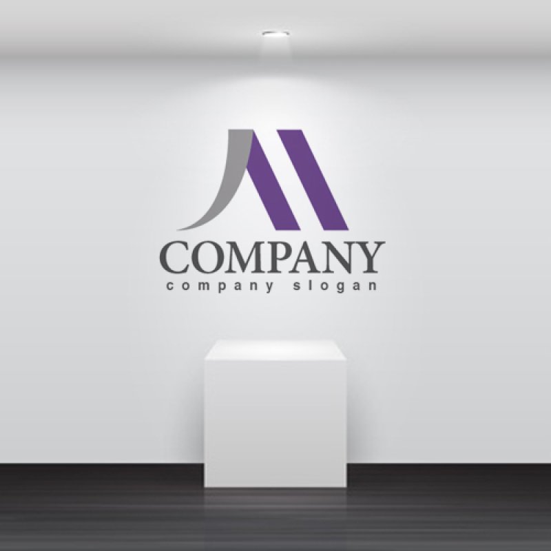 画像2: M・曲線・シンプル・アルファベット・ロゴ・マークデザイン2579 (2)