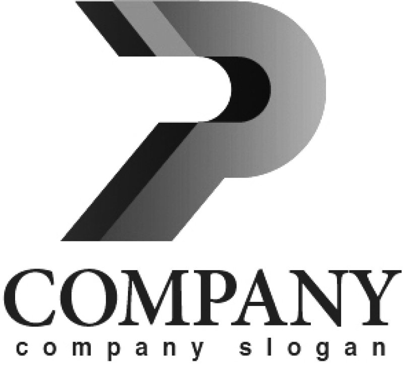 画像4: P・前進・グラデーション・アルファベット・ロゴ・マークデザイン2584 (4)