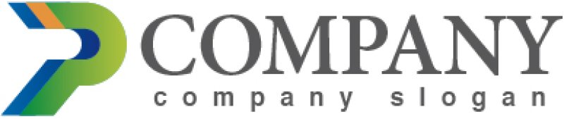 画像5: P・前進・グラデーション・アルファベット・ロゴ・マークデザイン2584 (5)