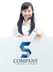 画像3: S・パーツ・シンプル・アルファベット・グラデーション・ロゴ・マークデザイン2591 (3)