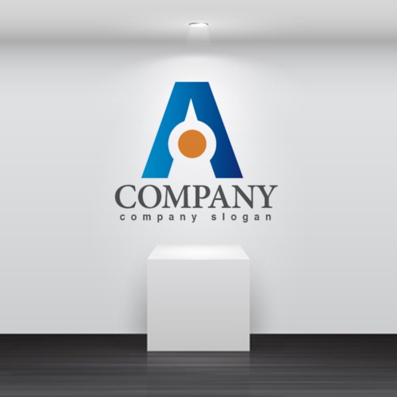 画像2: A・点・シンプル・アルファベット・グラデーション・ロゴ・マークデザイン2600 (2)