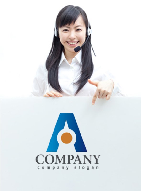 画像3: A・点・シンプル・アルファベット・グラデーション・ロゴ・マークデザイン2600 (3)