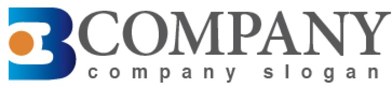 画像5: B・点・シンプル・アルファベット・グラデーション・ロゴ・マークデザイン2603 (5)