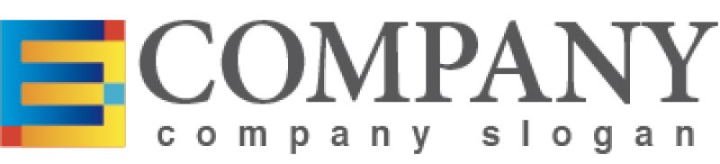 画像5: E・四角・組み合わせ・アルファベット・ロゴ・マークデザイン2609 (5)