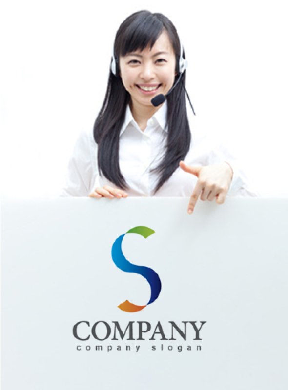 画像3: S・帯・グラデーション・アルファベット・ロゴ・マークデザイン2611 (3)