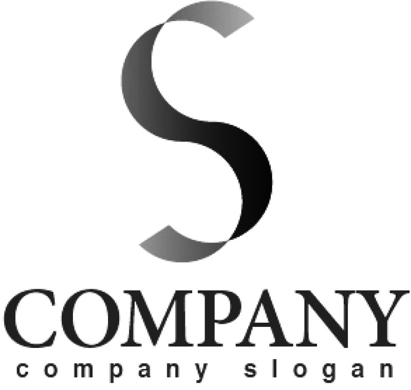 画像4: S・帯・グラデーション・アルファベット・ロゴ・マークデザイン2611 (4)