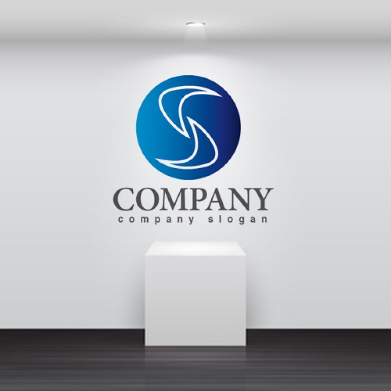 画像2: S・輪・曲線・アルファベット・グラデーション・ロゴ・マークデザイン2613 (2)