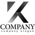 画像4: K・三角・上昇・グラデーション・アルファベット・ロゴ・マークデザイン2629