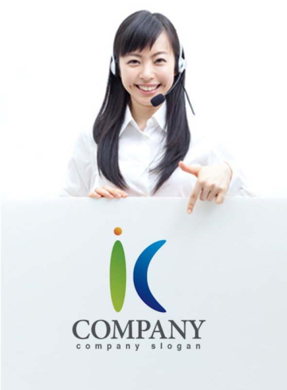 画像3: K・人・シンプル・グラデーション・アルファベット・ロゴ・マークデザイン2631 (3)