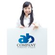 画像3: a・b・矢印・上昇・アルファベット・グラデーション・ロゴ・マークデザイン2637