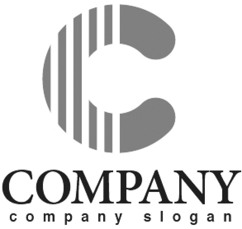 画像4: C・縞・シンプル・線・アルファベット・ロゴ・マークデザイン2661 (4)