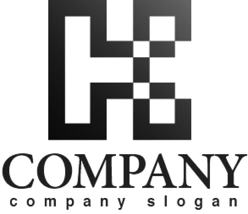 画像4: H・四角・アルファベット・グラデーション・ロゴ・マークデザイン2673 (4)