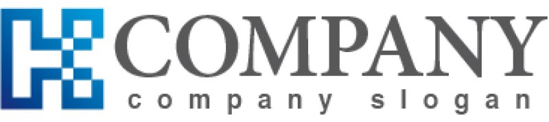 画像5: H・四角・アルファベット・グラデーション・ロゴ・マークデザイン2673 (5)