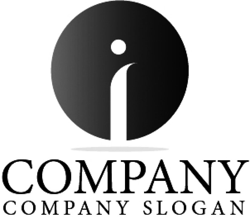 画像4: i・人・曲線・シンプル・アルファベット・グラデーション・ロゴ・マークデザイン2687 (4)