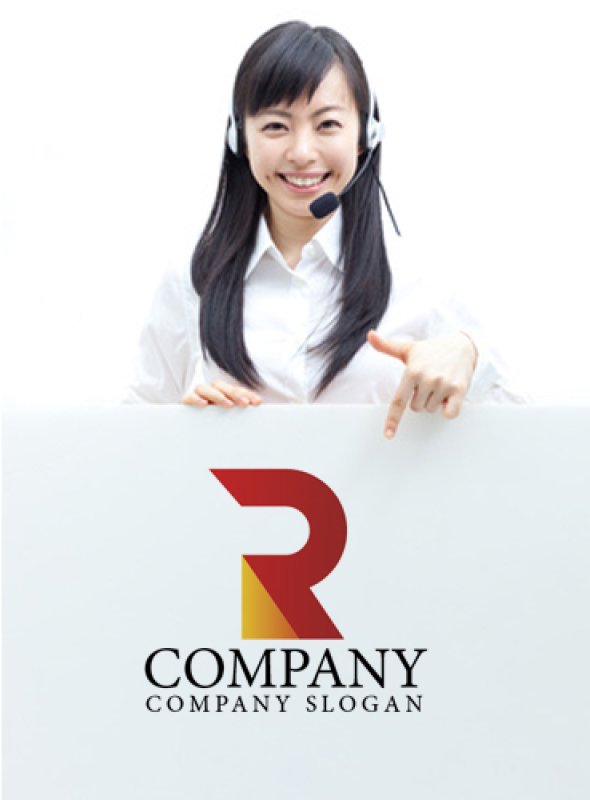 画像3: R・三角・シンプル・グラデーション・アルファベット・ロゴ・マークデザイン2698 (3)