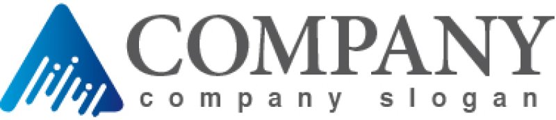 画像5: A・三角・山・斜線・上昇・アルファベット・グラデーション・ロゴ・マークデザイン2707 (5)