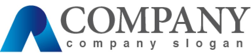 画像5: A・シンプル・山・上昇・アルファベット・グラデーション・ロゴ・マークデザイン2708 (5)