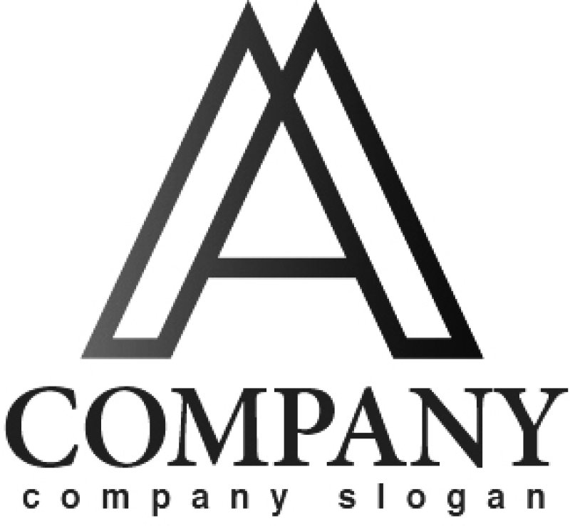 画像4: A・三角・山・線・アルファベット・グラデーション・ロゴ・マークデザイン2709 (4)