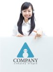 画像3: A・雪だるま・三角・山・アルファベット・ロゴ・マークデザイン2714 (3)