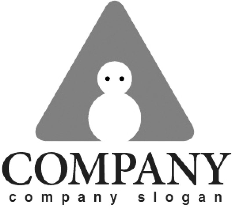 画像4: A・雪だるま・三角・山・アルファベット・ロゴ・マークデザイン2714 (4)