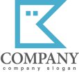 画像1: K・線・シンプル・家・顔・アルファベット・ロゴ・マークデザイン2725 (1)