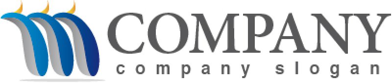 画像5: M・ペンギン・曲線・アルファベット・グラデーション・ロゴ・マークデザイン2737 (5)